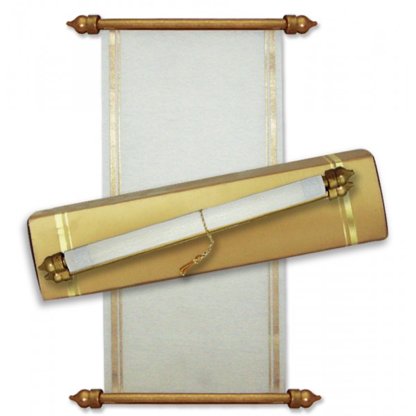  Small Size Scroll Invitations, Mini Scrolls Cards